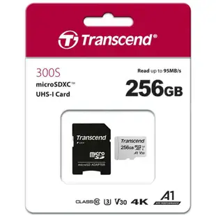 附發票 Transcend 創見 記憶卡 256G 128G  64G 32G  300S microSD