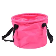 10L Pink Heavy-Duty Foldable Bucket - Waterproof, Durable & Portable f