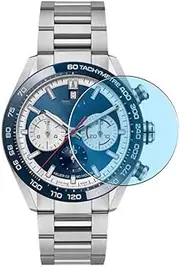 Puccy 3 Pack Anti Blue Light Screen Protector Film, compatible with TAG HEUER CARRERA CBN2A1E.BA0643 CseeSize：44mm TPU Guard （ Not Tempered Glass Protectors ）