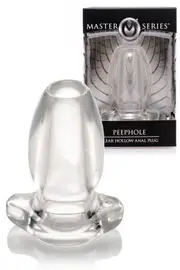 Master Series Peephole 3.25" Hollow Butt Plug