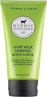 Dionis - Goat Milk Skincare Verbena & Cream Scented Whipped Body Scrub (6 oz) - Made in the USA - Cruelty-free and Paraben-free