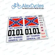 The Dukes of Hazzard GENERAL LEE 1:10 Scale Decals Stickers Kit RC Tamiya HPI