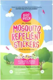 Natural Patch Buzz Patch Mosquito Repellent Stickers 30-Pieces Pack