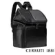 【Cerruti 1881】限量2折 頂級義大利小牛皮後背包 全新專櫃展示品(黑色 5645M)