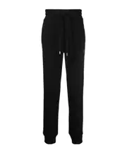 Versace Jeans Couture Logo-Patch Drawstring Track Pants L,M Black