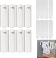 Picture Hooks, 8 Pcs Picture Hanging Strips Kits, No Nails Adhesive Hooks, Heavy Duty Sticky Hooks, Large Removable Adhesive Strips, Universal Picture Large Hangers for Kitchen Home Door Closet