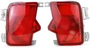 Rear Fog Lamp Assembly Without Bulb Rear Anti Fog Light for Subaru for Outback 2010-2014 Rear Lights(Pair Without Bulb)