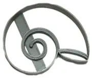 SEA SNAIL GASTROPOD SHELL SPIRAL COILED HARD LAYER COOKIE CUTTER USA PR2594