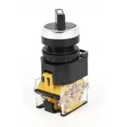 AC 380V 10A NO/NC DPST 2-Position Selector Self-Locking Push Button Switch