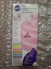 WILTON Fondant Detail Embosser Set Two Wheels Handle and Case New in Package