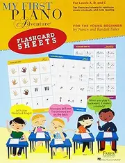 Faber Piano Adventures My First Piano Adventure Flashcard Sheets Book: For the Young Beginner
