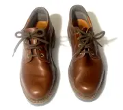 Lace Up Shoes 11 MED Thornton Bay Brown Leather Upper Dressy Casual Madein ITALY