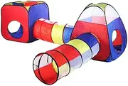 Cubby-Tube-Teepee Pop-up Play Tent Children Tunnel Kids Adventure House Children's Toys Tent for Ocean Balls Kids Play Ball Pool Gift Cut