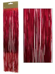 Metallic Red Christmas Tinsel Lametta Icicles - 300 strands