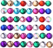 200Pcs 12Mm round Craft Gems Jewels Acrylic Flatback Rhinestones Gemstone for Ar