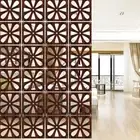 Flower design Room Divider Panel, Ceiling Hanging Screen wooden partition