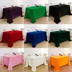 Velvet Tablecloth Rectangle Solid Table Cloth for Weddings Banquets