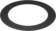 uxcell 3.39" ID 4.72" OD Light Trim Ring, Black Goof Ring Matte Circular Light Cover Lighting Fixture for Ceiling Wall Recessed Can Downlights