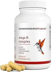 Mega B Complex | 100% Australian Owned | B Vitamin Supplement for Immune Support, Nerve Function & Normal Energy Metabolism, Contains Myo-Inositol & Choline for Antioxidant Support, 120 Vegan Capsules
