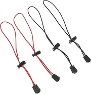 4pcs Bungee Cord Tie Hiking Bungees Backpack for Camping Strap for Backpack Elastic Cord Rope Travel Fixing Rope Black Backpacks Sling Backpack Practical Bag Straps Plastic