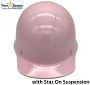 MSA Skullgard Cap Style with StazON Suspension - Custom Light Pink