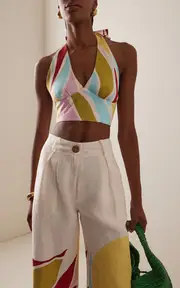 [Cala de la Cruz] Exclusive Riviera Olivia Linen Top