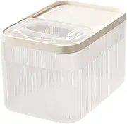 Pet Food Storage Containers 7.5-14kg Cat & Dog Food Storage Container with Airtight Lid Transparent Safe and Sturdy PP Store Box for Home