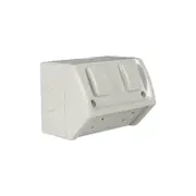 CLIPSAL WSC227/2 - Double Weatherproof Power Point 10amp Resistant Grey