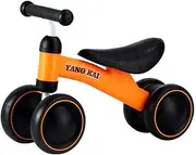Kisangel Children's Four-Wheel Scooter Balance Bicycle No Foot Pedal Kids Scooter Ideal for Kids' Development