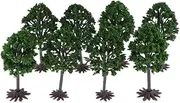 [Generic] 1/75 Green Plastic Model Trees Train Railroad Park Street Scenery OO Scale