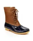 JBU Women's Maplewood Mid-Calf Boots Manmade Round Toe Flat Heel Waterproof S544