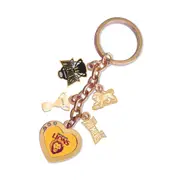 Brisbane Lions AFL Premiers 2024 Charm Keyring Key Ring With Logo Charms