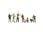 Hunters (3) Lumberjacks HO Gauge figures Noch 15060