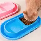 Anti Ants Plastic Dog Cat Feeder Feeding Double Bowl Pet Bowl Water Food Dish AU