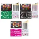 Face Body Paint Kit, 30 Colors Face Painting Palette Set for Body Cosplay