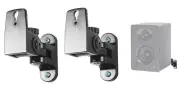 (2) Hidden Wall Mount Swivel Brackets For Samson SAM50 Studio Monitor Speakers