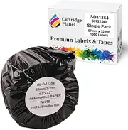 Cartridge Planet Compatible Multi Purpose Label Roll for Dymo SD11354 S0722540 57mm x 32mm 1000 Labels for Dymo LabelWriter 450 450 Turbo 450 Twin Turbo 450 Duo 4XL SE450 310 320 330 400 SE300 Wire…