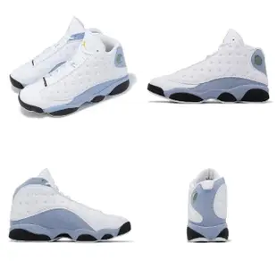 【NIKE 耐吉】休閒鞋 Air Jordan 13 Retro 男鞋 白 藍 皮革 Zoom 氣墊 AJ13 13代(414571-170)