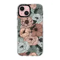 在飛比找CASETiFY優惠-iPhone 15 透明手機殼 Mint Florals b