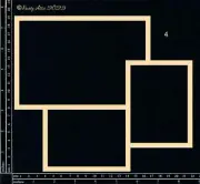 Dusty Attic Chipboard 8x9 - College Frameworks #4, DA3629