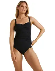 [Billabong] Sol Searcher Wrap One Piece in Black Pebble