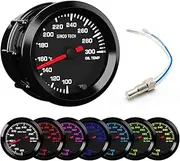 7 Color Gauge Kit 2" 52mm Automobile Backlight Pointer Car Meter with Sensor (Oil Temp F)