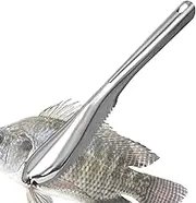 Fish Scaler Tool,Stainless Steel Scale Remover Removing Fish Scaler - Non-Slip Cleaning Peeler Descaler Scraper Tool for Family