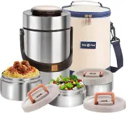 Termo mejorado de 67 oz para alimentos calientes, termo apilable de 3 capas para
