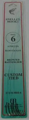 DOLPHIN Snelled Baitholder Hooks BH-6 (6PK) Size 6 (6 Packages)