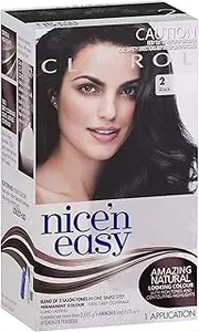 Clairol Nice'n Easy Permanent Hair Color, 2 Black, 1 Count