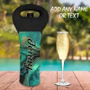 Agate Geode Wine Bottle Cooler Carry Bag Tote - Personalised