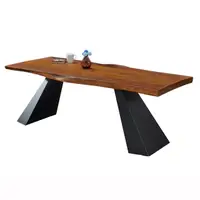 在飛比找蝦皮商城優惠-雷克斯 大板材 自然邊 餐桌 工業風 會議桌 TTB010 