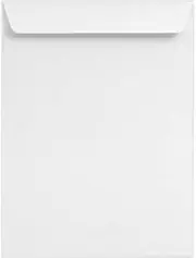 LUXPaper 9 x 12 Open End Envelopes | Bright White | 28lb. Text | 50 Qty