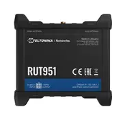 Teltonika RUT951 Industrial Cellular Router, 4G LTE (Cat 4), Dual SIM,WI-FI, Automatic WAN Failover, PSU included